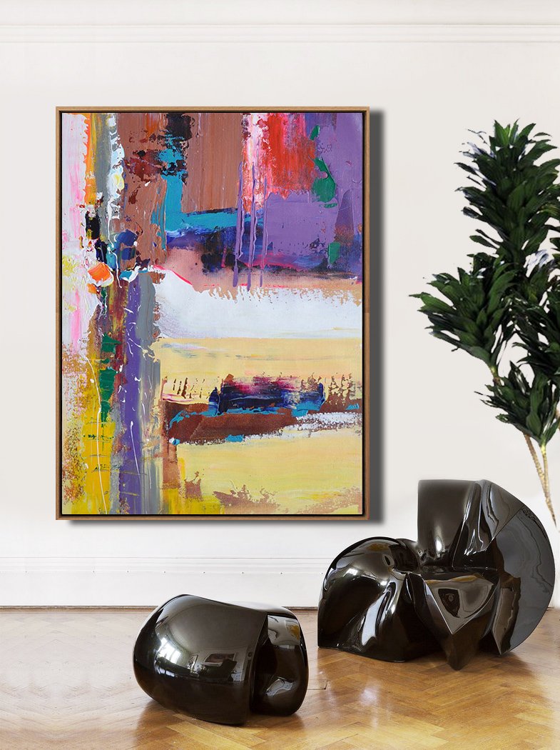 Palette Knife Contemporary Art #L6B - Click Image to Close